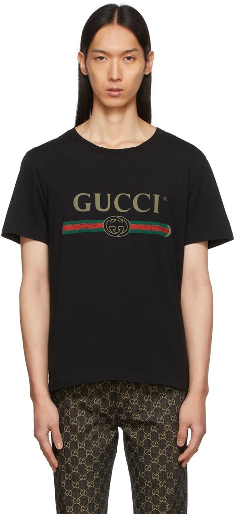 gucci black logo t ss 19